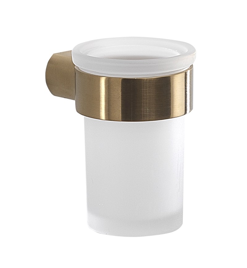 PIRENEI sklenka, mléčné sklo, zlato mat PI1088