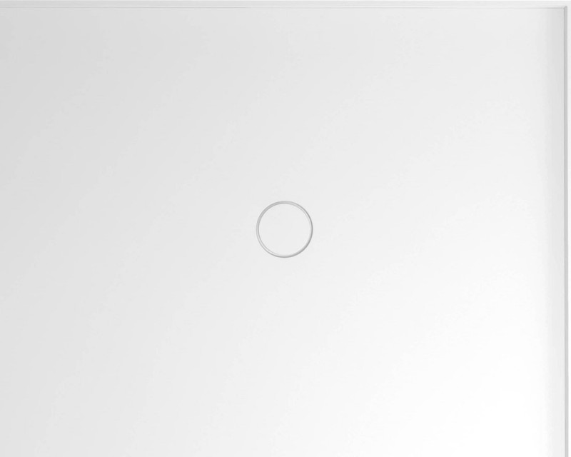 MIRAI sprchová vanička z litého mramoru, obdélník 100x80x1,8cm, pravá, bílá 73170