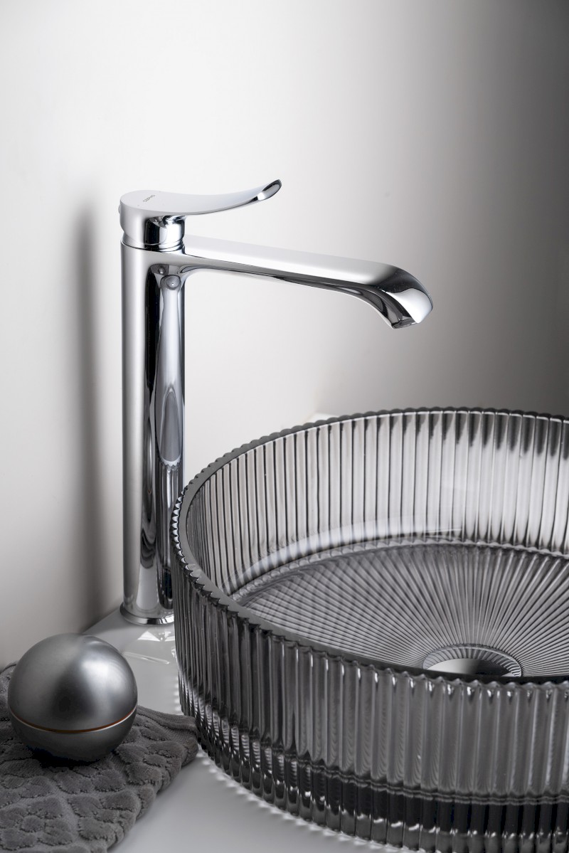 SUGA stojánková umyvadlová baterie vysoká, chrom TJ006