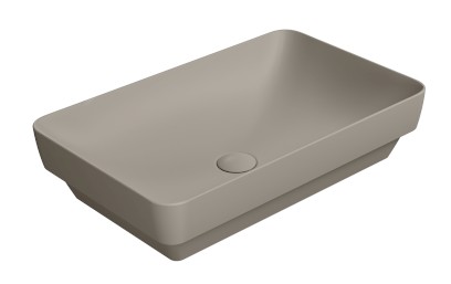 PURA keramické umyvadlo na desku 60x38cm, tortora mat 883705