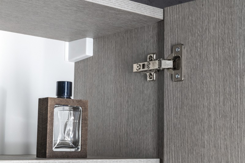 SITIA skříňka vysoká 46,7x172x32cm, 2x dvířka, levá/pravá, dub stříbrný SI450-1111