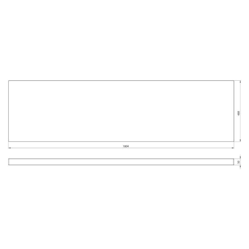 AVICE deska pod umyvadlo 180,4x48,8cm, tl.5cm, dub rover AV048