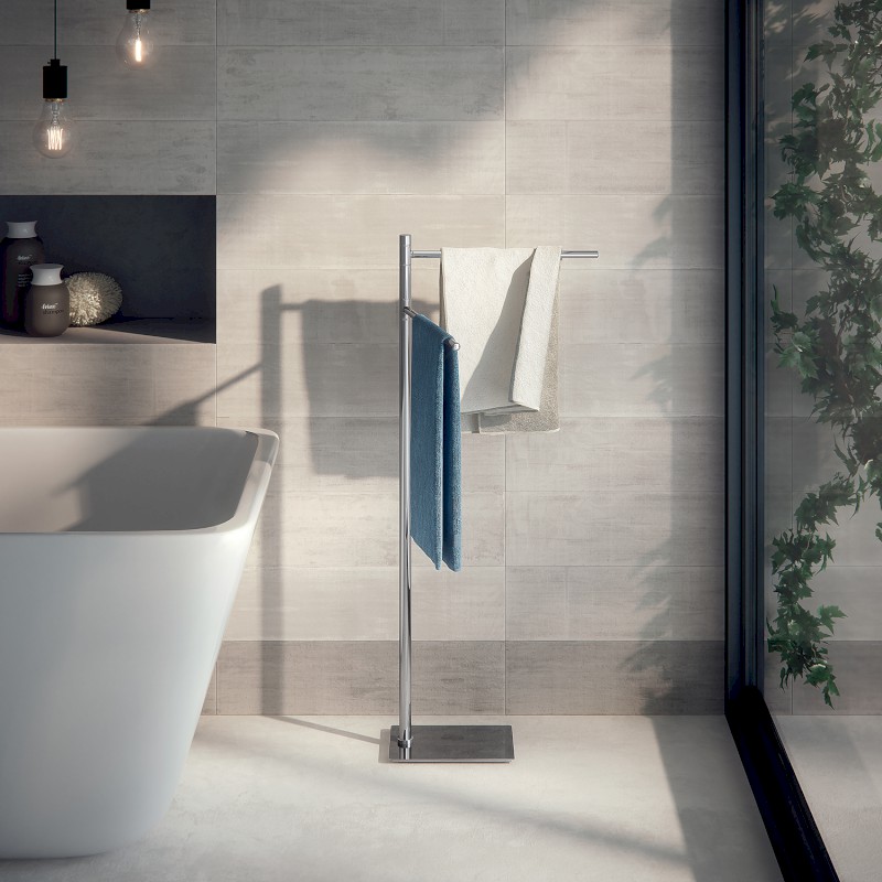 TRILLY stojan na ručníky, hranatý, chrom TR3113