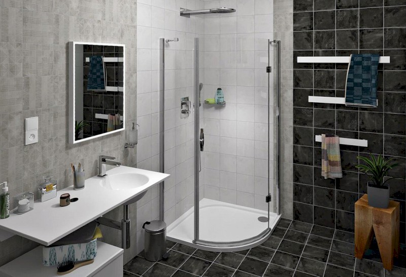 PATRON sušák osušky, 800x60mm, bílá PX036