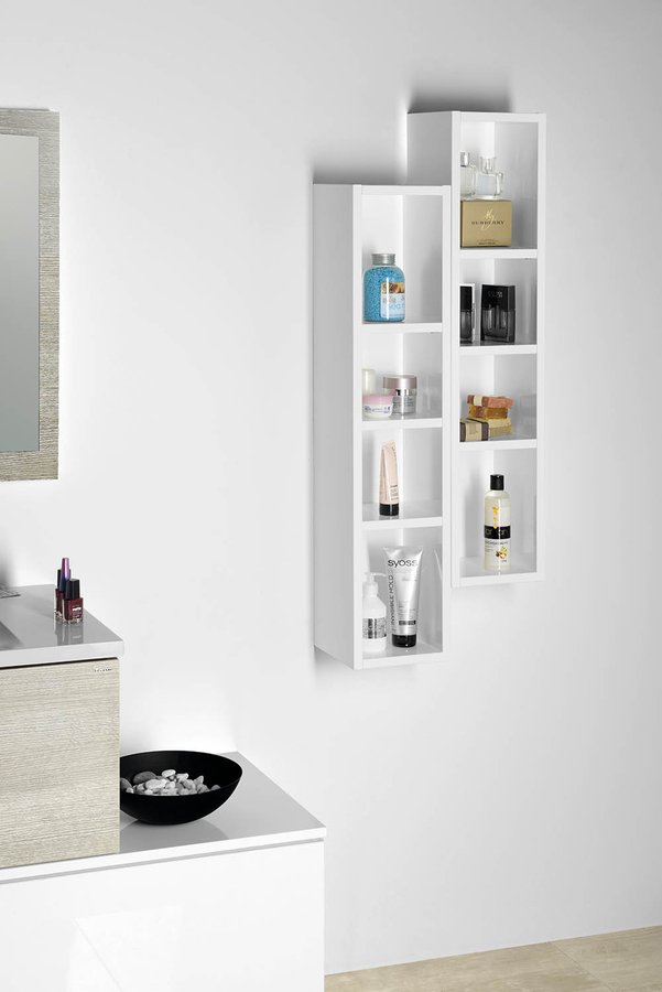 ESPACE otevřená policová skříňka 20x94x22cm, dub stříbrný ESC130-1111