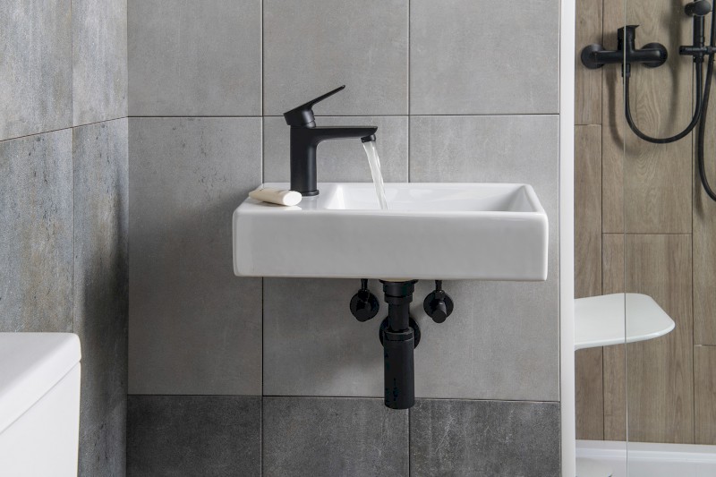 MINOS keramické umývátko, 45x26cm, baterie vlevo, bílá 4757