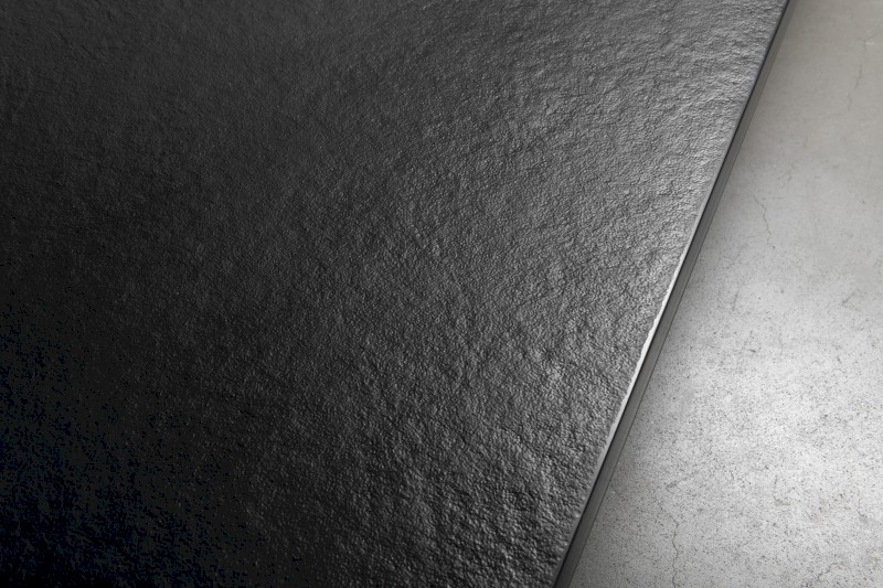 TRENECA vanička z litého mramoru s možností úpravy rozměru, 100x100cm, černá mat 84301.21