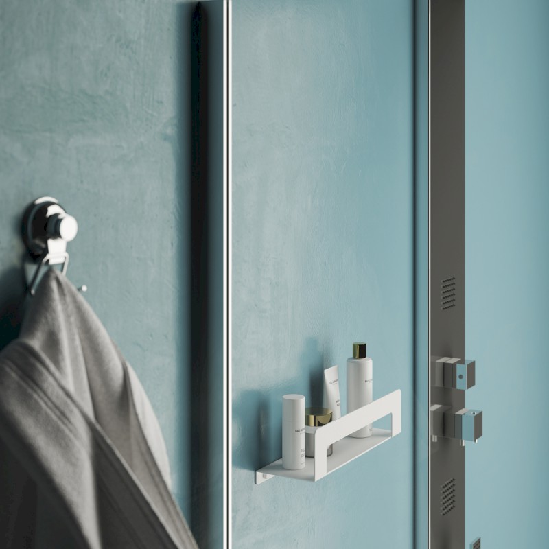 CLEO polička s držákem ručníků 300mm, zlato mat 2019883