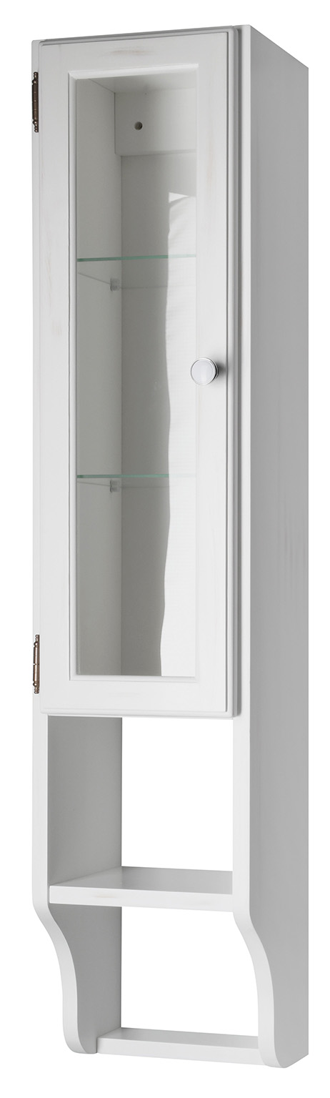 RETRO skříňka k zrcadlu 25x115x20cm, levá, starobílá 1706