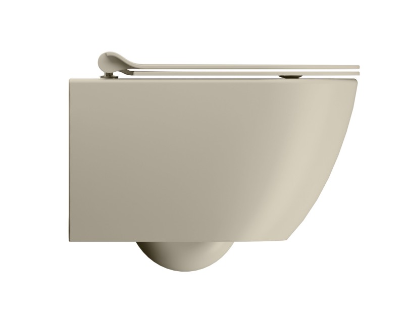 PURA závěsná WC mísa, Swirlflush, 36x50cm, creta dual-mat 881608