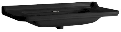 WALDORF keramické umyvadlo 120x55cm, černá mat 4144K7