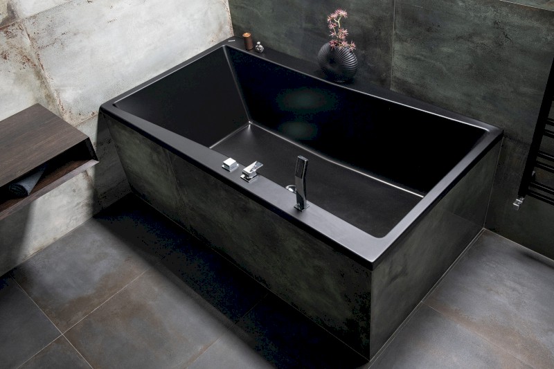 INFINITI dvouprvková páková baterie na okraj vany, chrom IF100