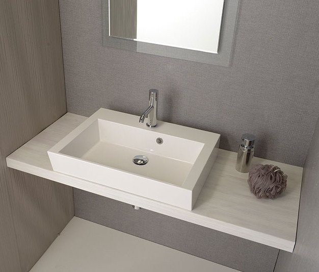 ORINOKO umyvadlo, litý mramor, 60x45cm, bílá OR060