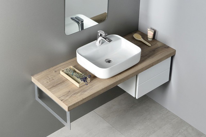 GARDA keramické umyvadlo na desku, 50x40 cm, bílá AR452