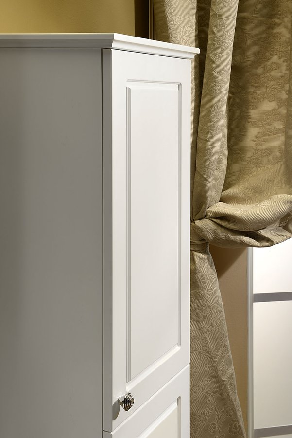 VIOLETA skříňka vysoká 35x140x30cm, pravá, bílá pololesk VI165-3131