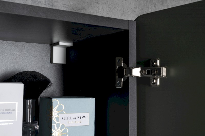 KERALA skříňka vysoká 38x143x32cm, 2x dvířka, levá/pravá, carina/antracit matný KR350-4134