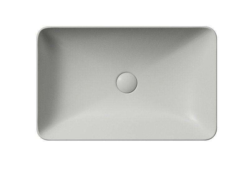 PURA keramické umyvadlo na desku 60x38cm, cenere mat 883717