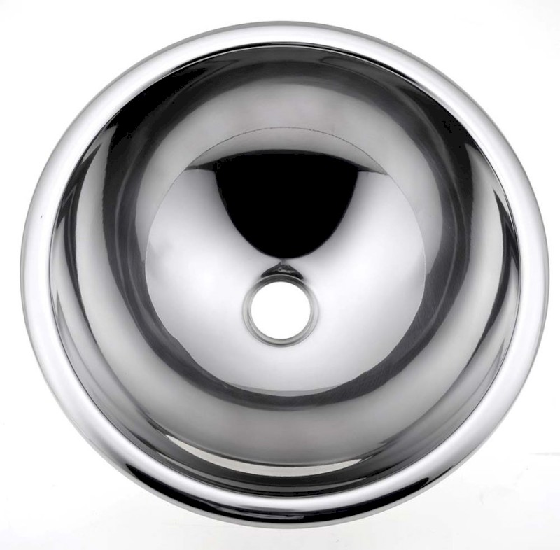 Zápustné umyvadlo nerezové, průměr 405 mm 13030.B