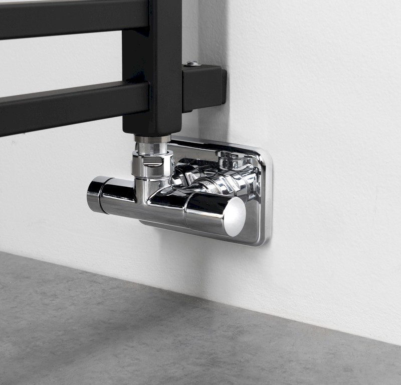 METRO SPACE otopné těleso 550x1430 mm, do prostoru, černá mat IR438B