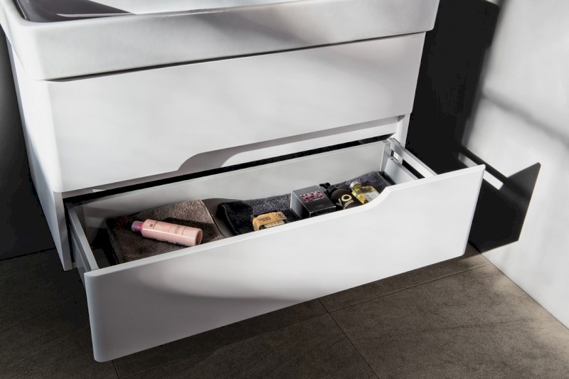 MEDIENA umyvadlová skříňka 96x51x48,5cm, bílá mat/bílá mat MD100