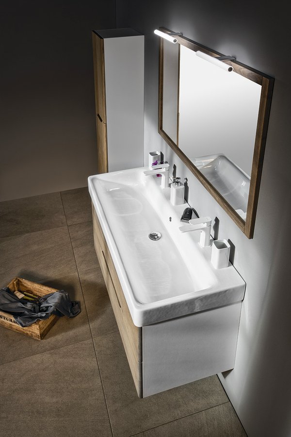 SAND keramické dvojumyvadlo 120x50 cm, bílá ExtraGlaze 9024211