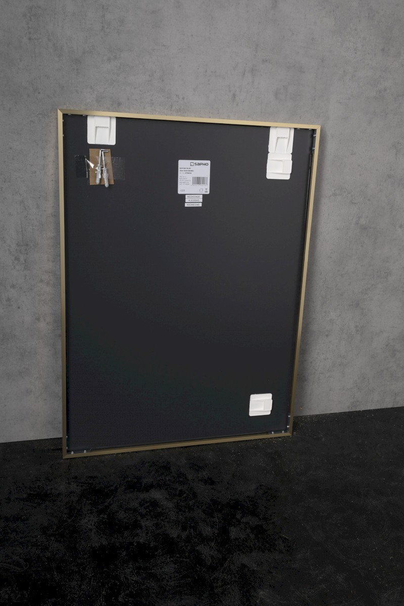 NOTION SLIM zrcadlo v rámu 60x80cm, zlato mat NT860G