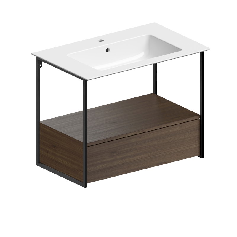 PURA keramické umyvadlo Slim 82x46cm, bez otvoru, creta mat 8885008