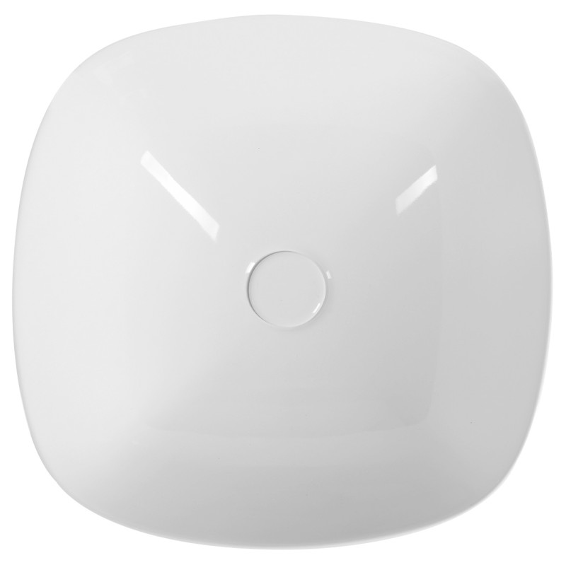 IDEA keramické umyvadlo na desku 42x42cm, bílá WH100