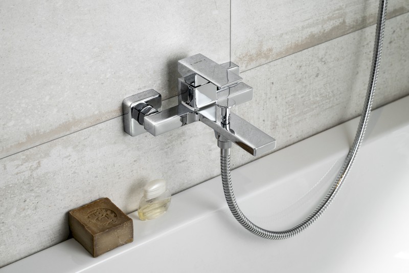 CUBEMIX nástěnná vanová baterie, chrom CM010