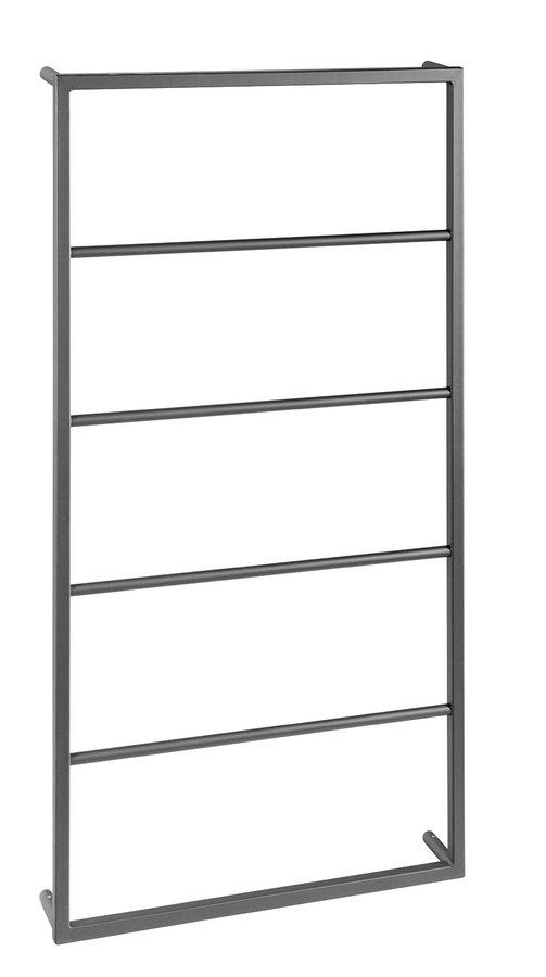 SKA nástěnný sušák ručníků 600x1150x100mm, černá mat SKA502