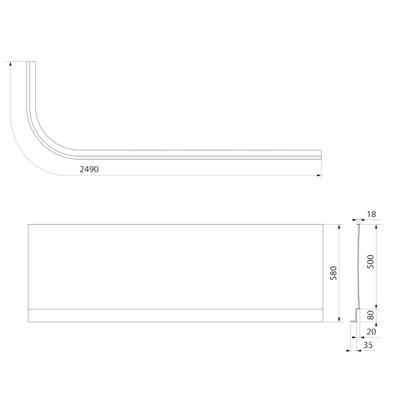 VIVA R 185 panel čelní 72149