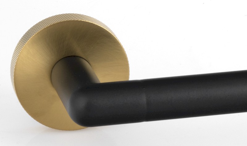 LARISSA polička na ručníky 600mm, černá/zlato mat WS028BG