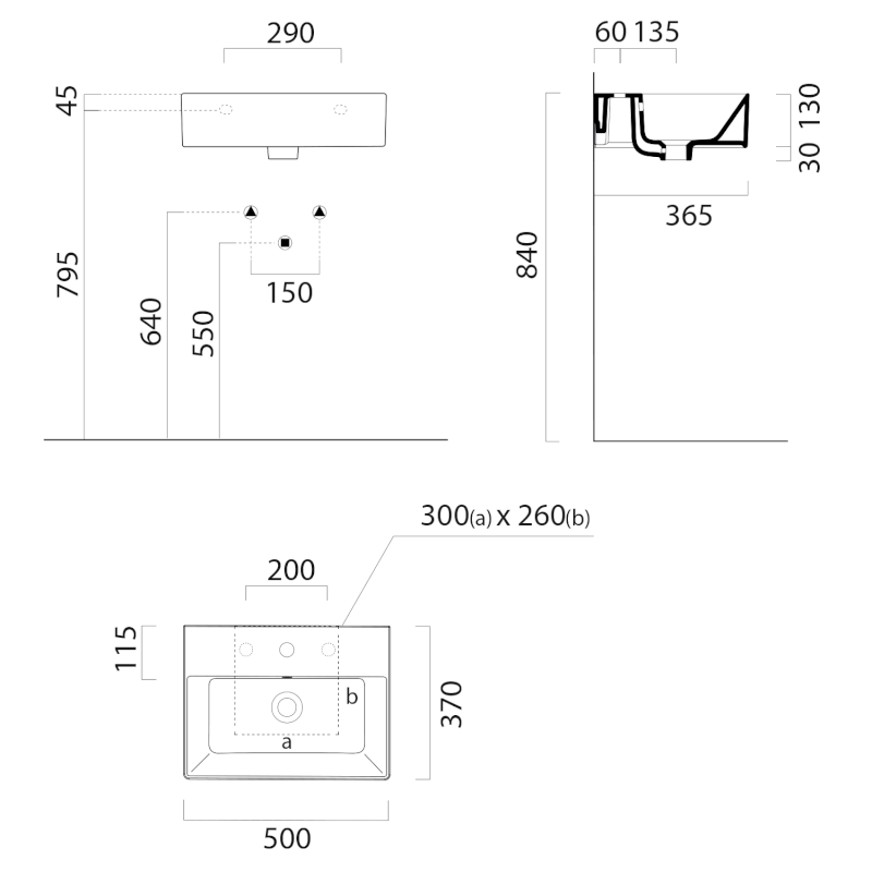 KUBE X keramické umyvadlo 50x37cm, bílá ExtraGlaze 9447111
