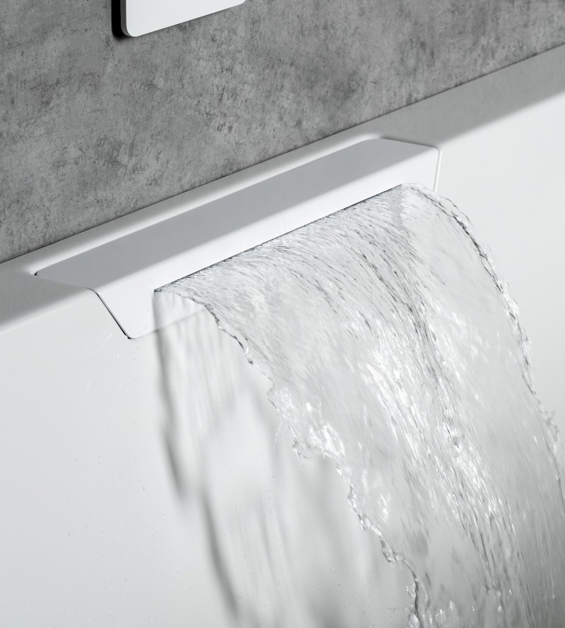 CASCATA L MONOLITH obdélníková vana 180x80x60cm, kaskáda bílá 73836ML.101