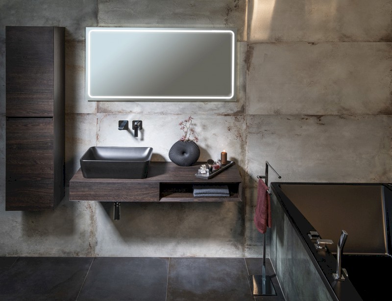 MORIAN umyvadlová skříňka 100x14x48cm, dub černý, levá MR125