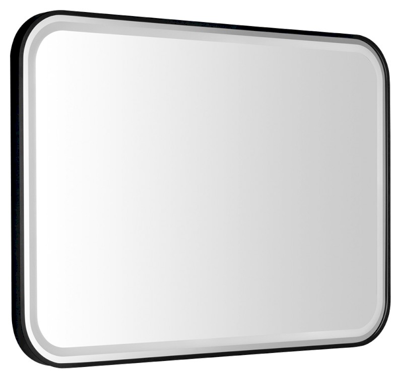 CETIS zrcadlo s LED osvětlením 100x70cm, černá mat CT100