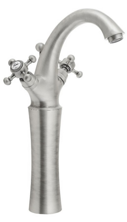 ANTEA stojánková umyvadlová baterie vysoká s výpustí, výška 300mm, nikl 3278L