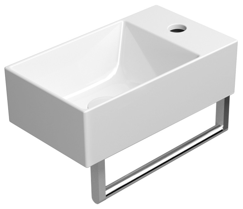 KUBE X keramické umývátko 40x23cm, pravé/levé, bílá ExtraGlaze 9484111