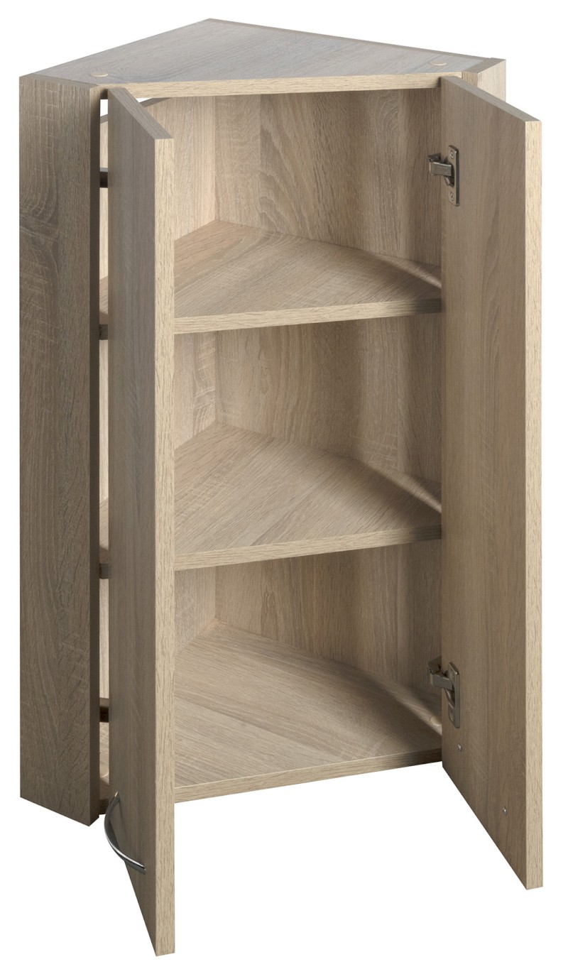 ZOJA/KERAMIA FRESH horní skříňka rohová 35x76x35cm,dub platin 50333