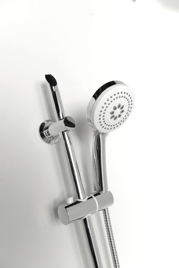 SUNRA sprchová souprava s mýdlenkou, posuvný držák, chrom 11444