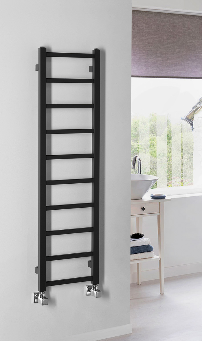 METRO LIGHT otopné těleso 300x1140 mm, černá mat IR444TB