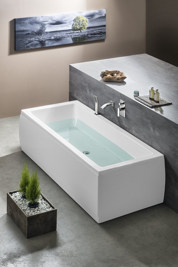 KRYSTA obdélníková vana 180x70x39cm, bílá 72906