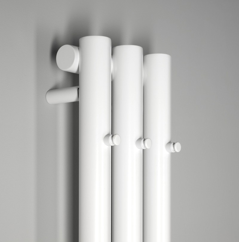 PILON otopné těleso 196x1800mm, se třemi háčky pro ručník, bílá mat IZ127T