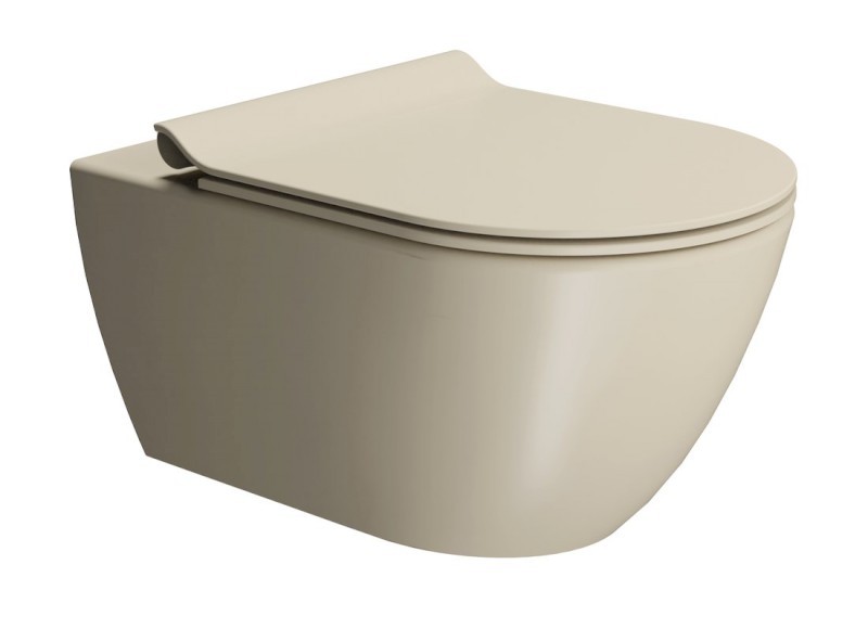 PURA závěsná WC mísa, Swirlflush, 36x55cm, creta dual-mat 881508