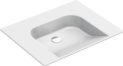 COMMUNITY keramické umyvadlo 70x55cm, bez přepadu a otvoru, bílá ExtraGlaze 7632011