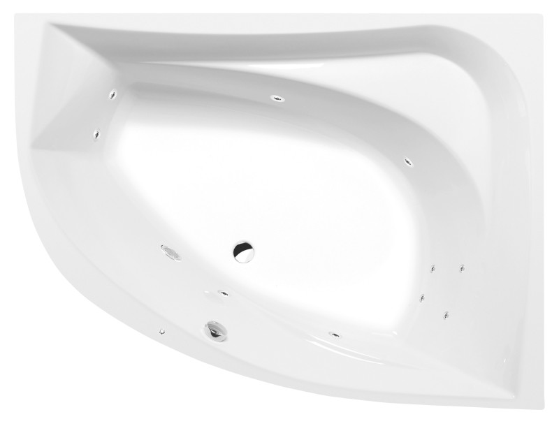 TANYA R hydromasážní vana, 160x120x49cm, Active Hydro, chrom 66119.1010