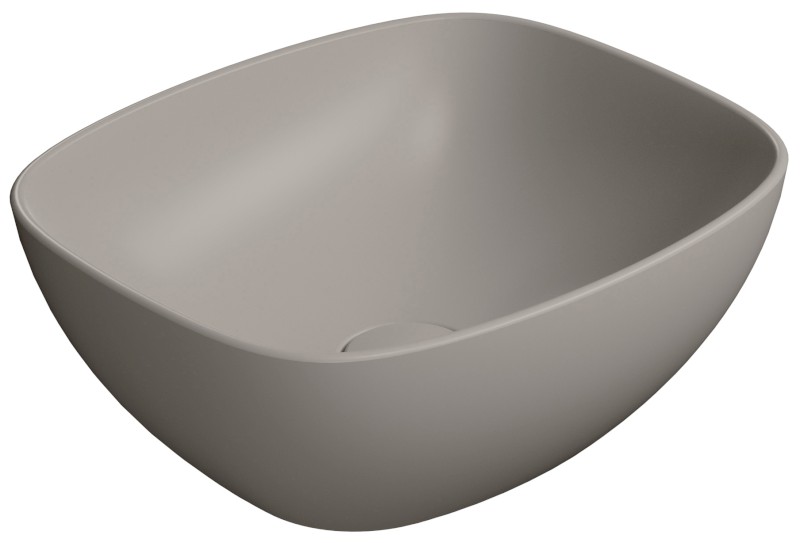 NUBES keramické umyvadlo na desku 40x35cm, tortora mat 978505