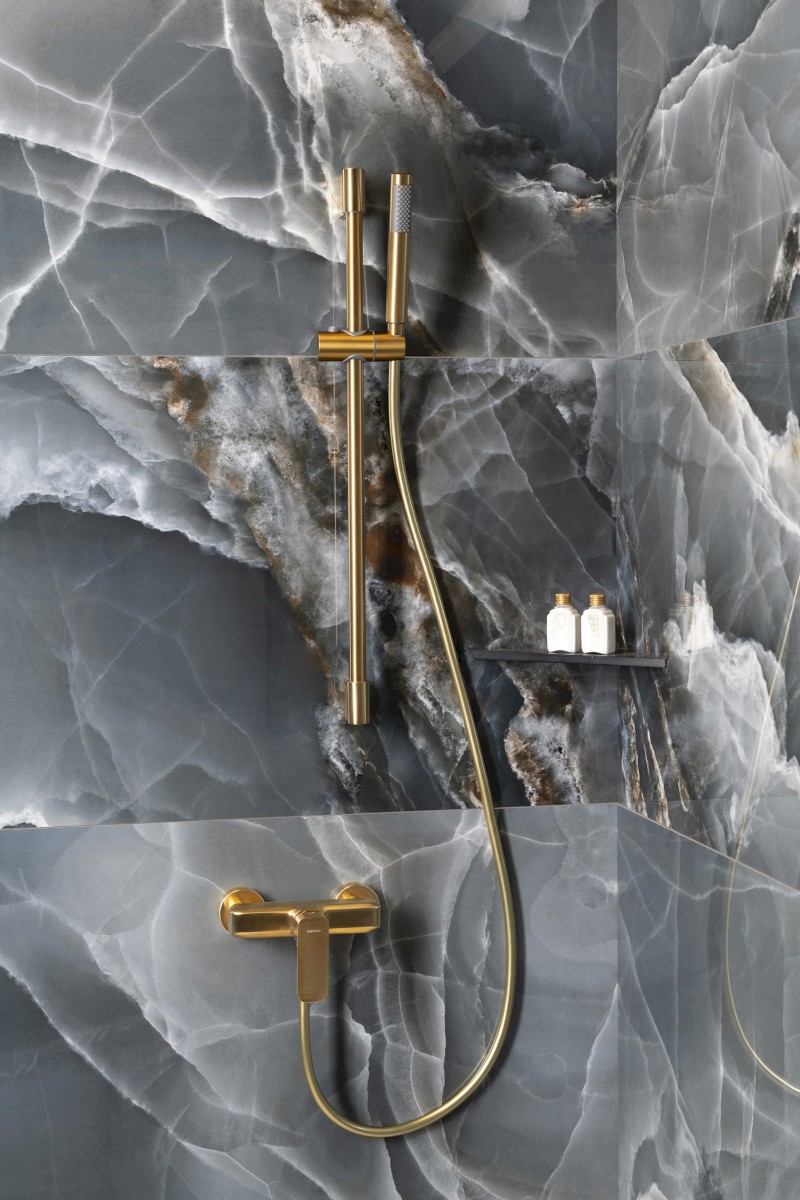 SPY nástěnná sprchová baterie, zlato mat PY11/19