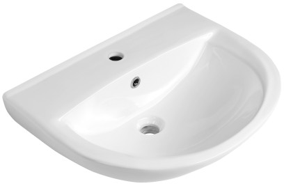 SPIRAL keramické umyvadlo 60x47cm, bílá 201.087.0