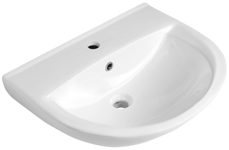 SPIRAL keramické umyvadlo 60x47cm, bílá 201.087.0